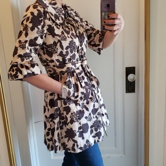 Forever Twentyone Frilly Trench Coat - Picture 2 of 5